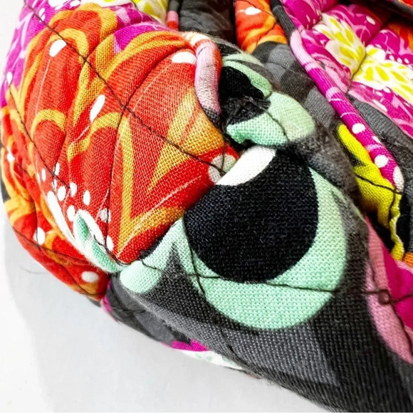 Vera Bradley Iconic‎ Campus Backpack Ziggy Zinnia Black Quilted Floral School - Picture 8 of 14